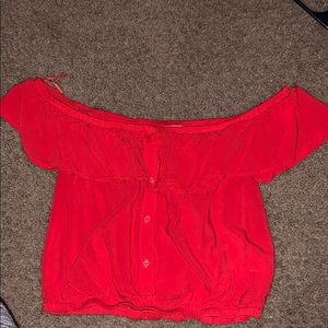 Red blouse